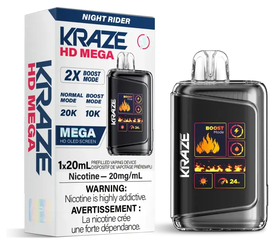 Kraze HD — Night Rider disposable vape Kraze HD — Night Rider disposable vape