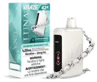 Kraze luna 42k — Diamond Spearmint Ice disposable vape
