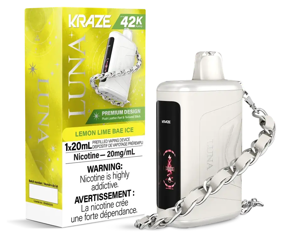 Kraze luna 42k — Lemon Lime Bae Ice disposable vape