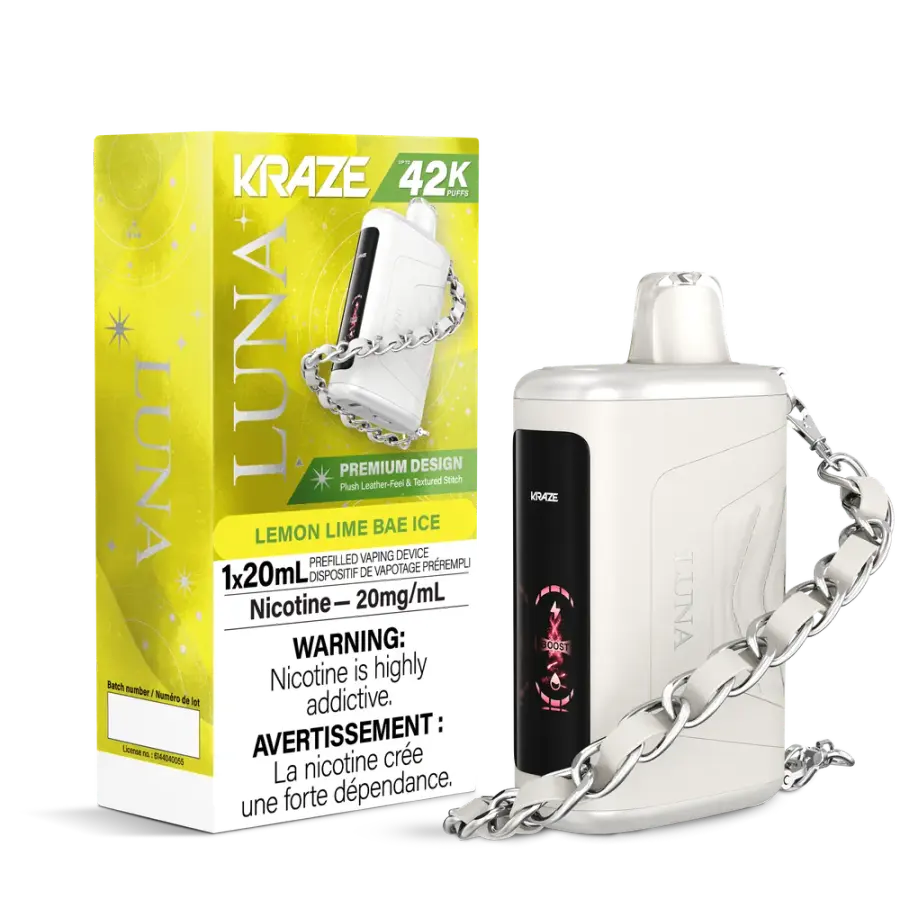 Kraze luna 42k (EXCISE AB TAX INCLUDED) - Lemon Lime Bae Ice Kraze luna 42k (EXCISE AB TAX INCLUDED) - Lemon Lime Bae Ice