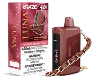 Kraze luna 42k — Scarlet Cherry G Ice disposable vape