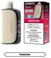Orbito Lumo AI 120K Disposable Vape 30 mL - Peach Ice
