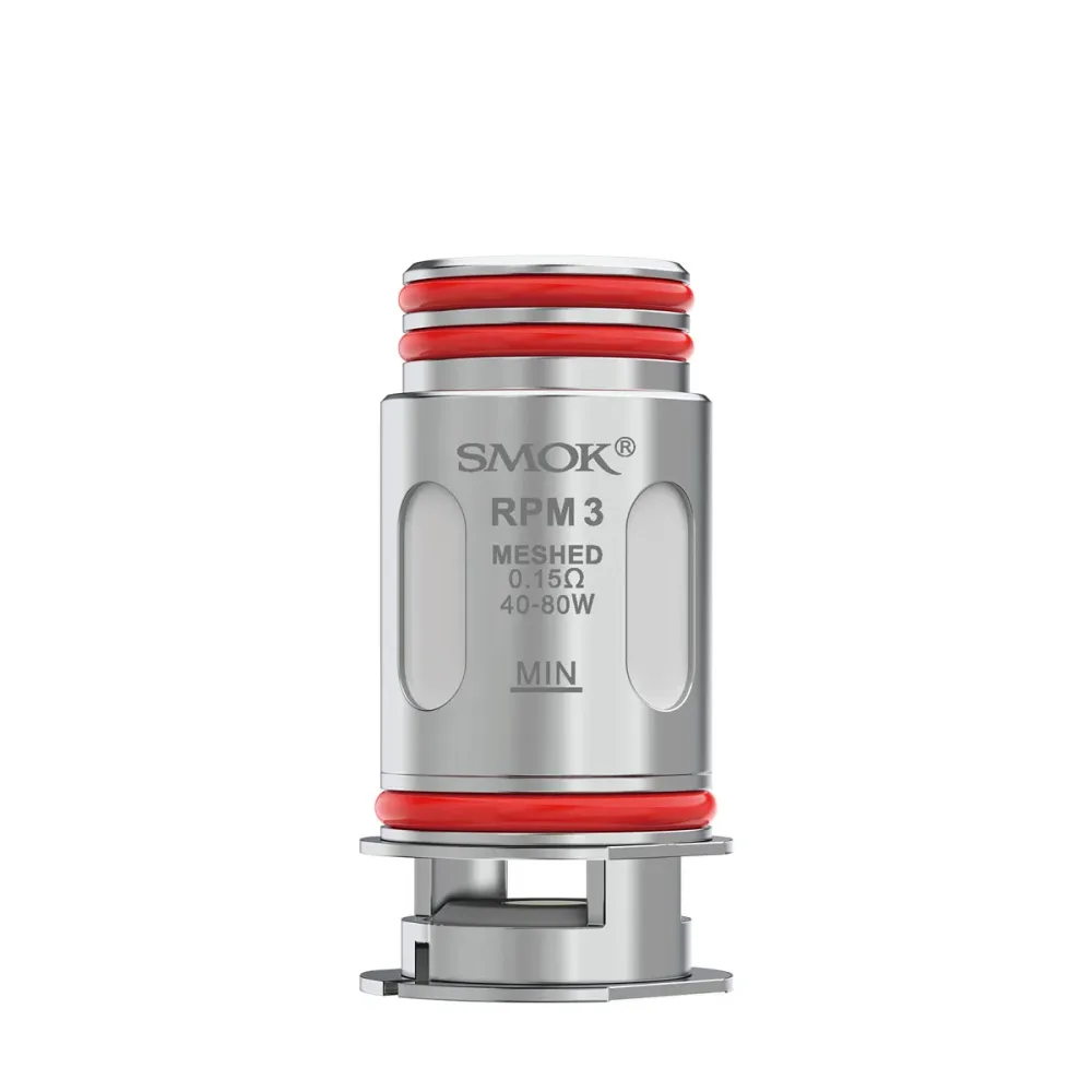 SMOK RPM3 REPLACEMENT COILS (5 PACK) - MESH 0.15 SMOK RPM3 REPLACEMENT COILS (5 PACK) - MESH 0.15