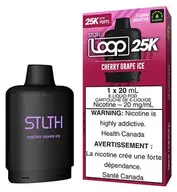 STLTH LOOP 25K — CHERRY GRAPE ICE disposable vape