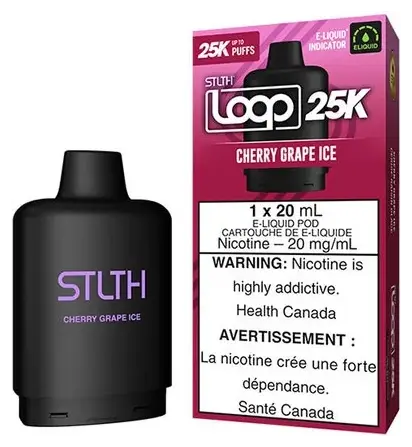 STLTH LOOP 25K — CHERRY GRAPE ICE disposable vape STLTH LOOP 25K — CHERRY GRAPE ICE disposable vape