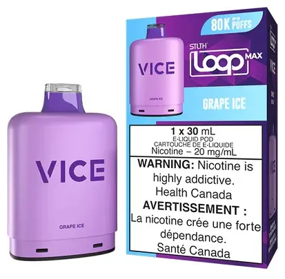 STLTH LOOP MAX X VICE 80K — Grape Ice disposable vape STLTH LOOP MAX X VICE 80K — Grape Ice disposable vape