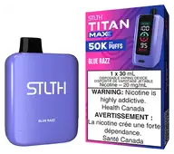 STLTH TITAN MAX 50K — Blue Razz disposable vape
