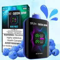 STLTH X Geek Bar Limited Edition 80K Blue Razz 20 mg disposable vape