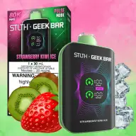 STLTH X Geek Bar Limited Edition 80K Strawberry Kiwi Ice 20 mg disposable vape