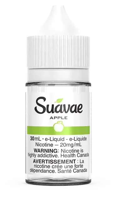 Suavae Apple 30mL — representative packaging photo showing a 20 mg/mL label Suavae Apple 30mL — representative packaging photo showing a 20 mg/mL label