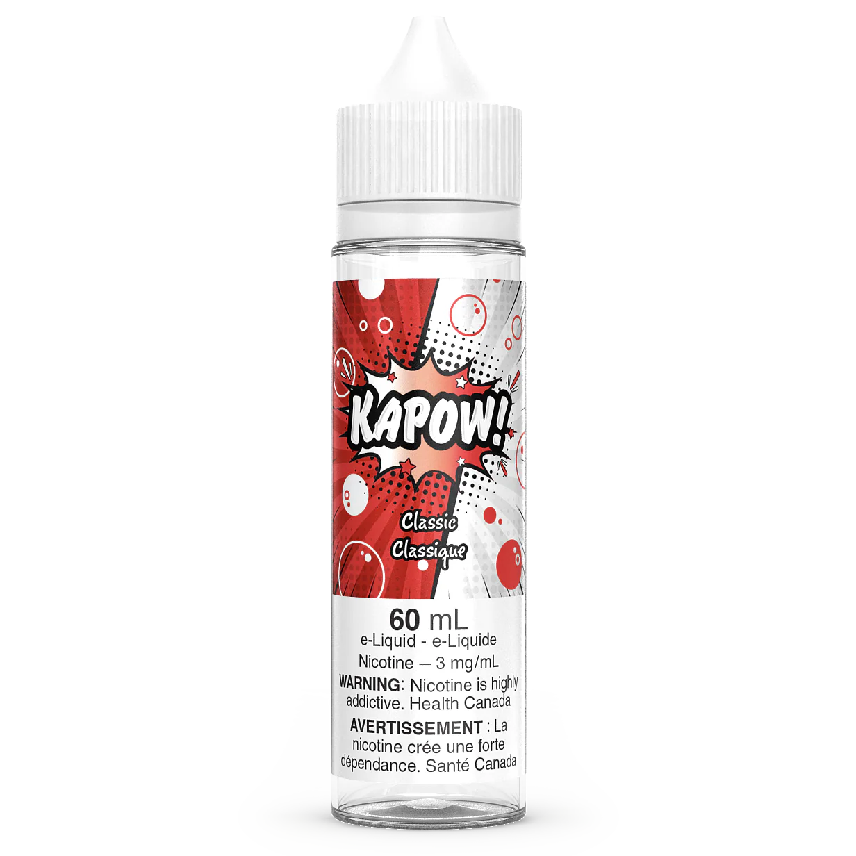 Kapow Classic Freebase 60 mL bottle