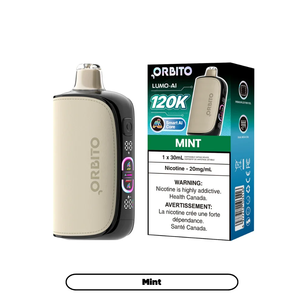 Orbito Lumo AI 120K Disposable Vape 30 mL - Mint