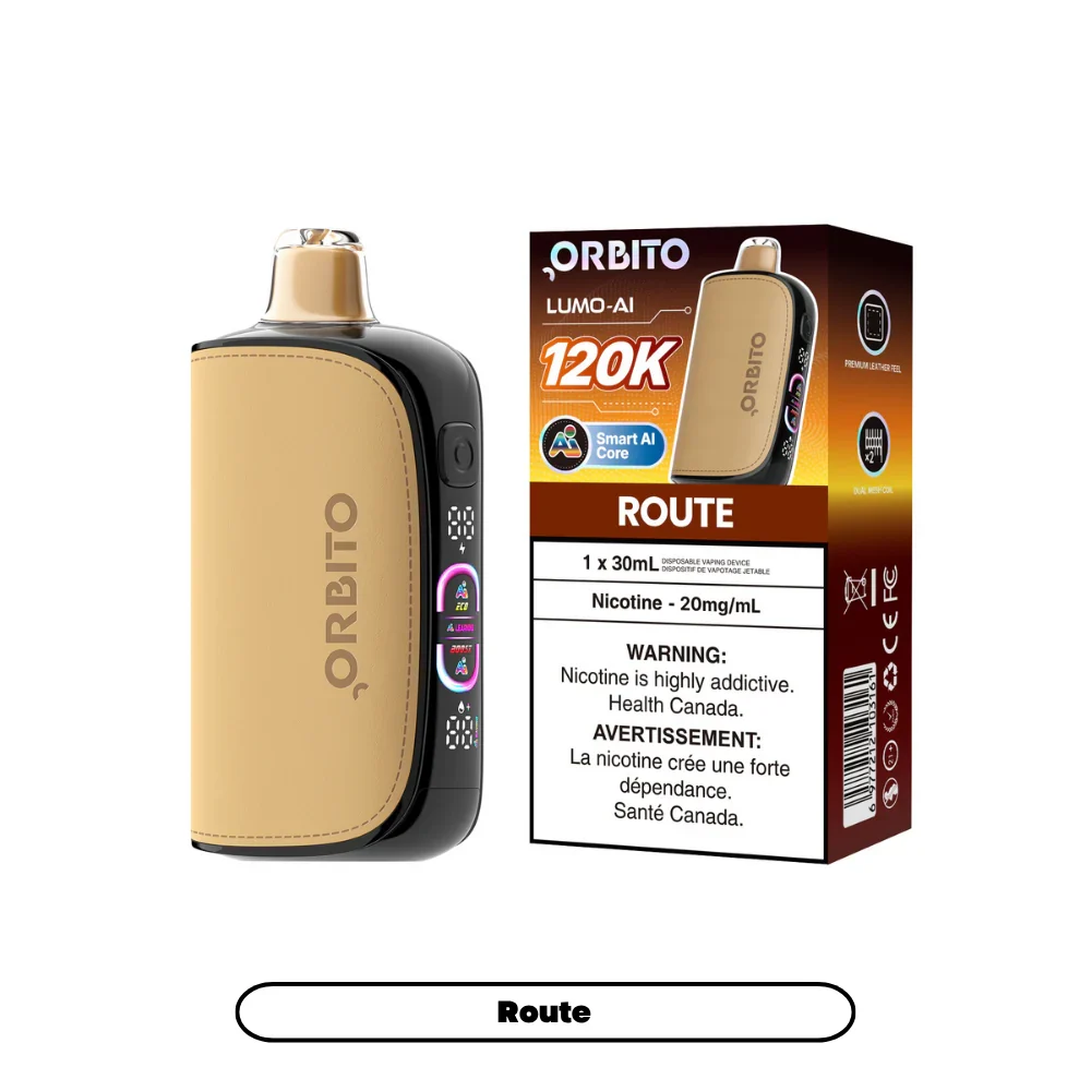 Orbito Lumo AI 120K Disposable Vape 30 mL - Route