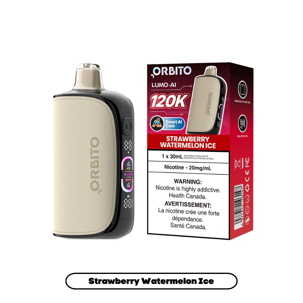 Orbito Lumo AI 120K Disposable Vape 30 mL - Strawberry Watermelon Ice