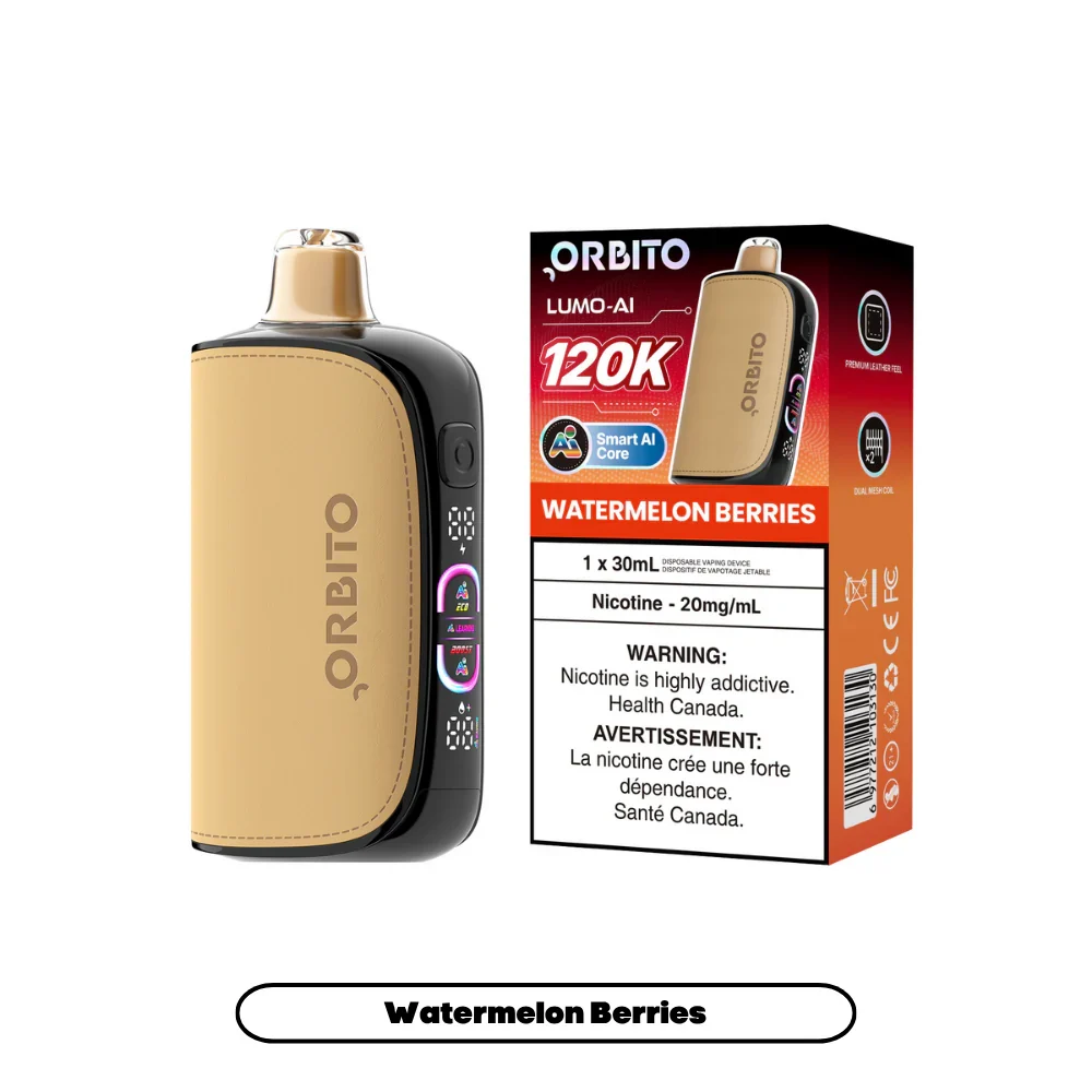 Orbito Lumo AI 120K Disposable Vape 30 mL - Watermelon Berries