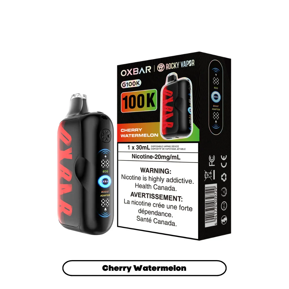Rocky Vapor OXBAR G100K Disposable Vape - Cherry Watermelon