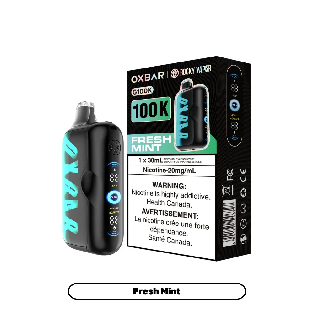 Rocky Vapor OXBAR G100K Disposable Vape - Fresh Mint