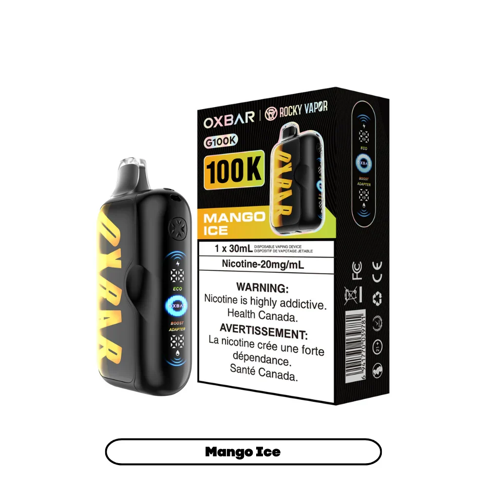 Rocky Vapor OXBAR G100K Disposable Vape - Mango Ice