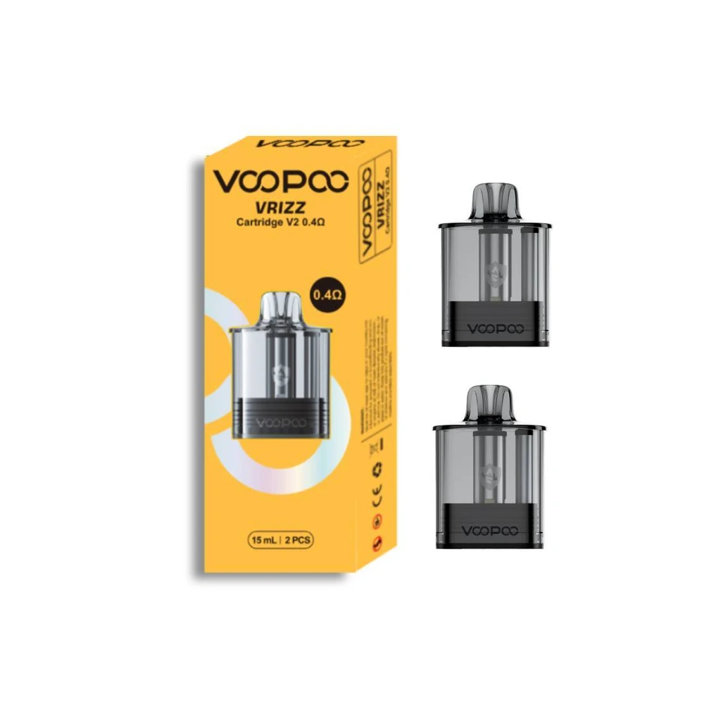 VOOPOO VRIZZ V2 replacement pod — Black 0.4 ohm