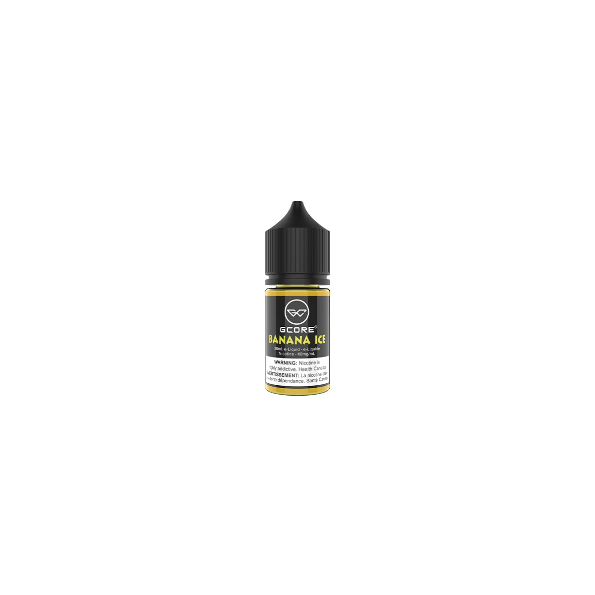 GCORE nic salt e-liquid 30mL — Banana Ice, 10 mg