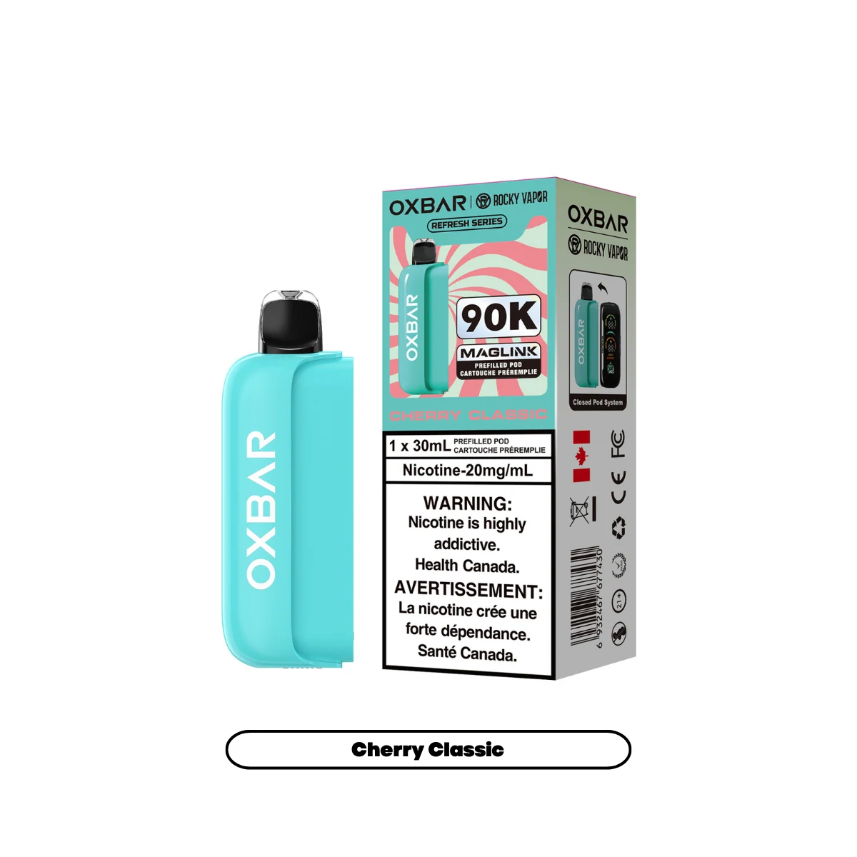 OXBAR Maglink 90K replacement pod — Cherry Classic