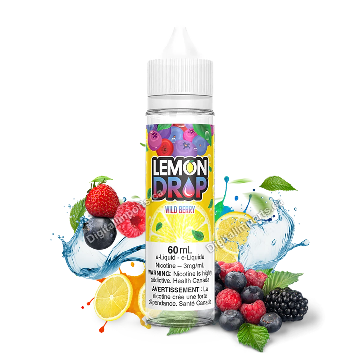 Lemon Drop freebase 60mL e-liquid — WILD BERRY — 12 mg