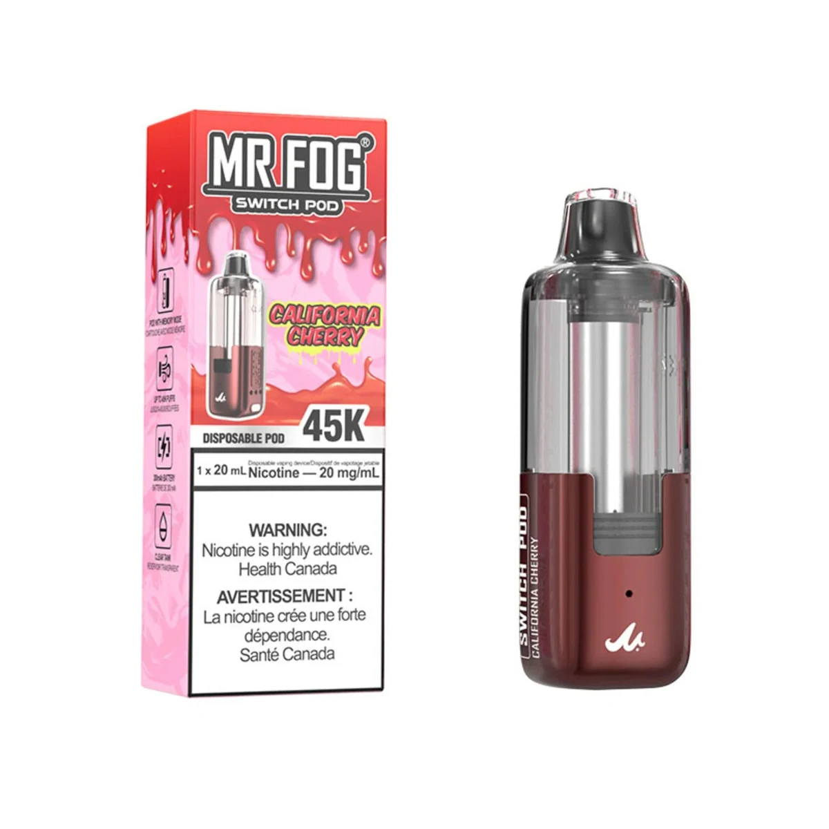 MR FOG Switch 45K pod — California Cherry