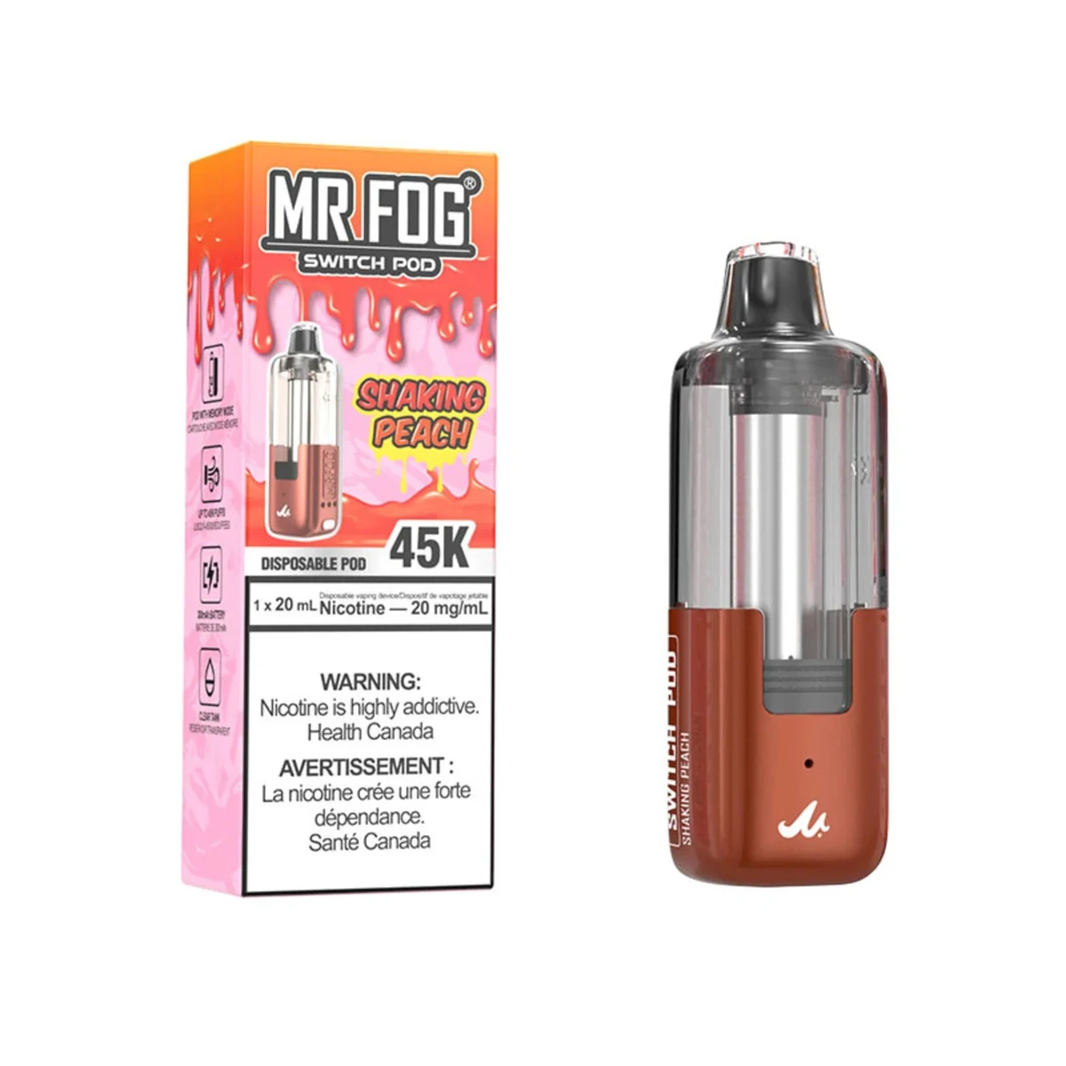 MR FOG Switch 45K pod — Shaking Peach