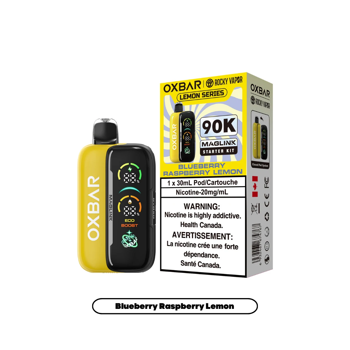OXBAR Maglink 90K starter kit — Blueberry Raspberry Lemon