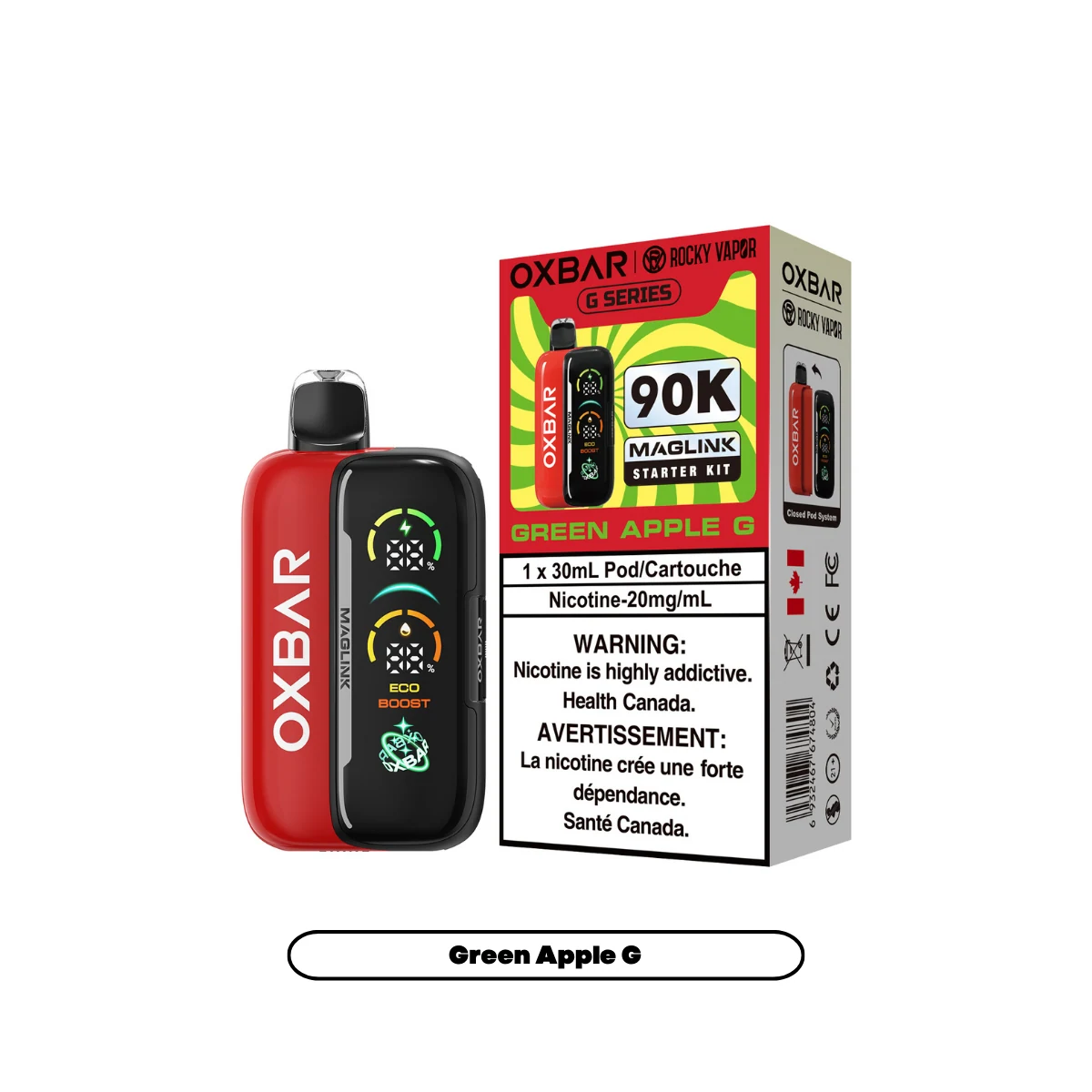 OXBAR Maglink 90K starter kit — Green Apple G