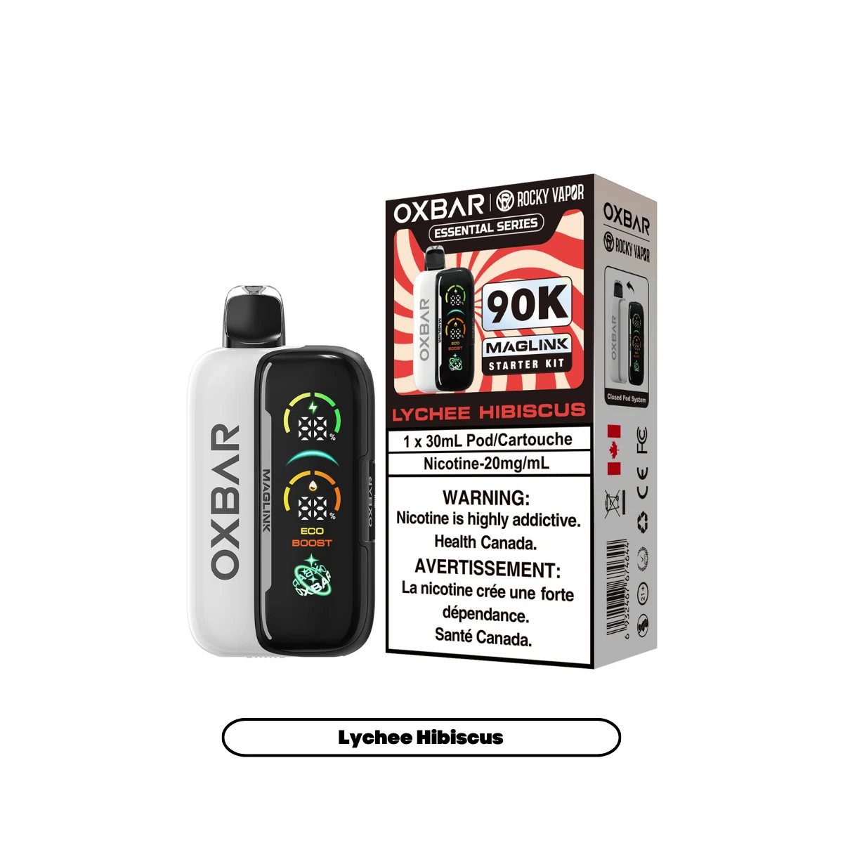 OXBAR Maglink 90K starter kit — Lychee Hibiscus