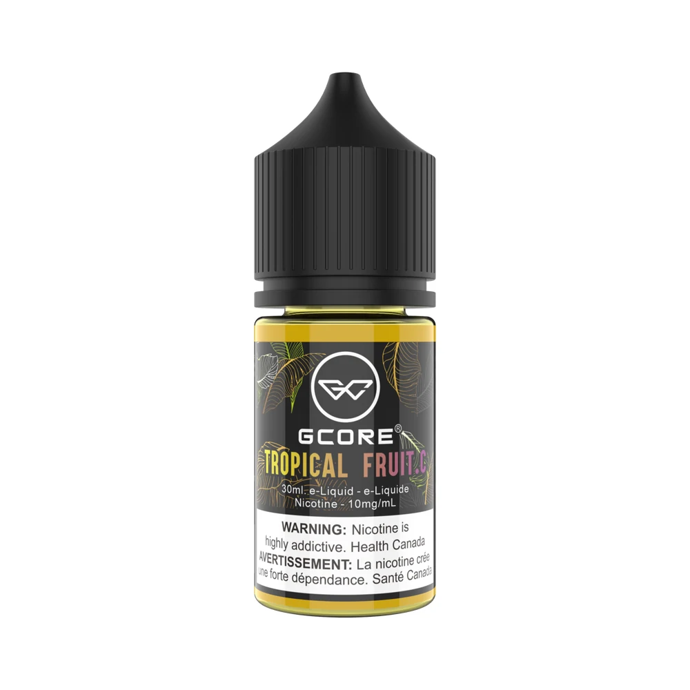 GCORE Tropical Salt 60mL 10mg — Tropical Fruit C. e-liquid bottle