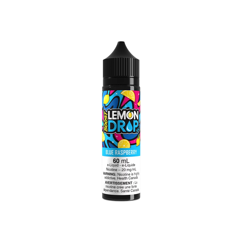 Lemon Drop Boost Salt 60 mL — BLUE RASPBERRY salt e-liquid bottle