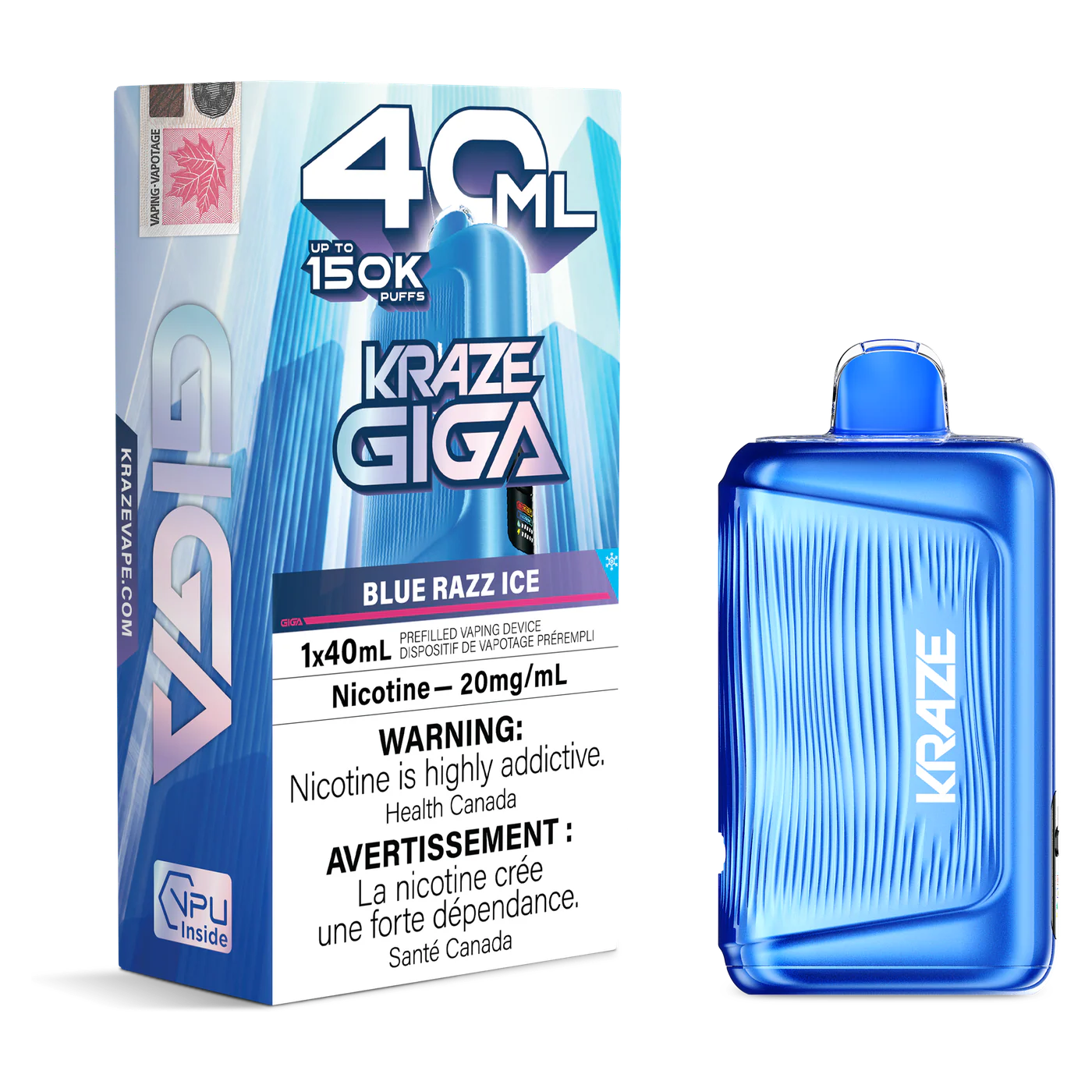 Kraze Giga 150K 40 mL Disposable main product photo