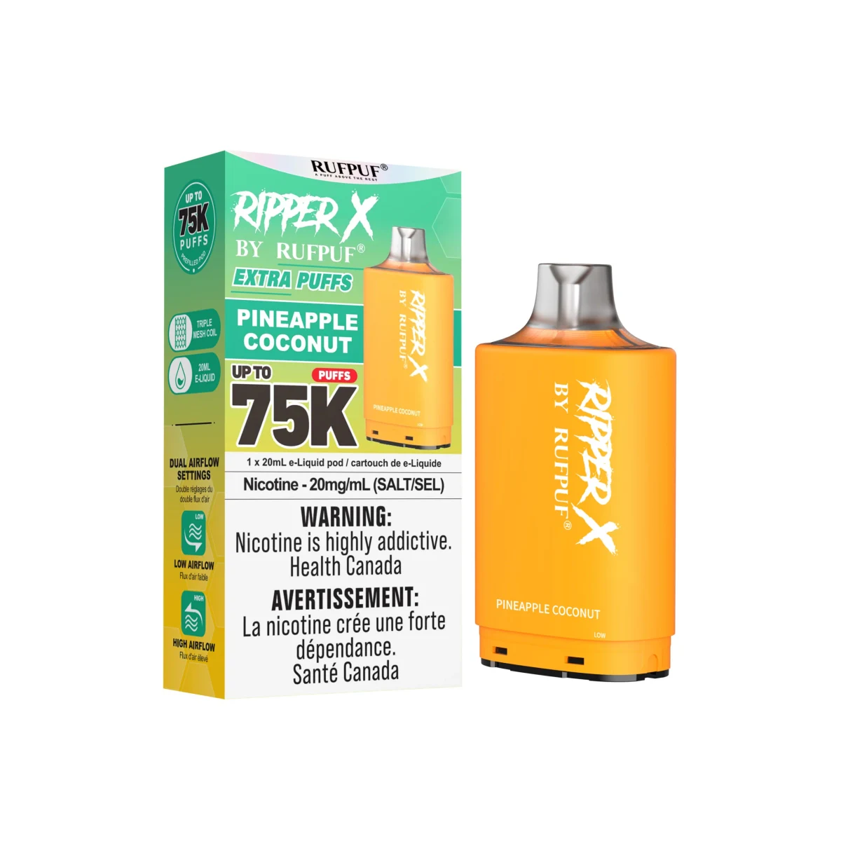 Ripper X 75K Pod - Pineapple Coconut