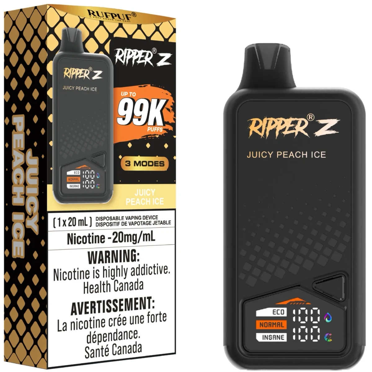 Ripper Z 99K Disposable - Juicy Peach Ice
