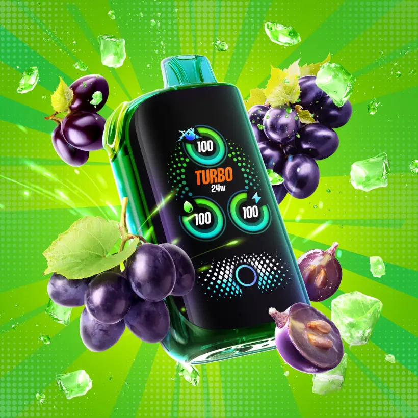 DRIP IN BLAST 30K — (SOUR) GRAPE ICE TANGY disposable vape