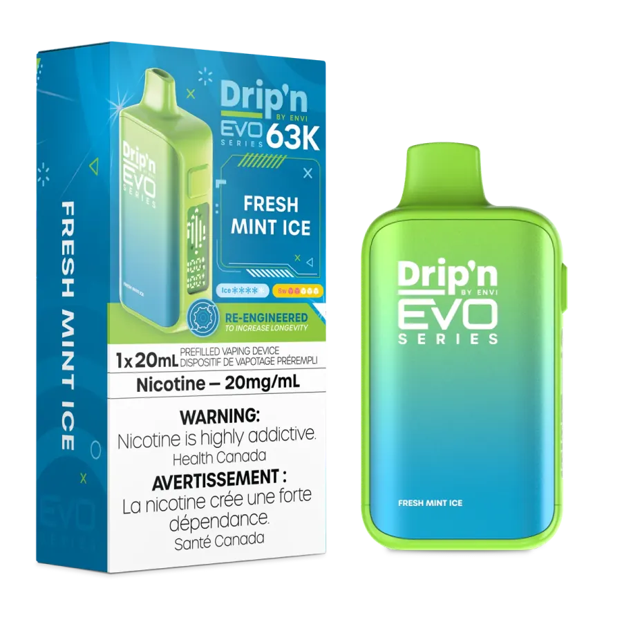 DRIP IN Envy 63K — Fresh Mint Ice disposable vape