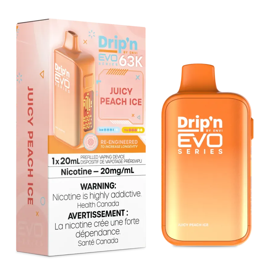 DRIP IN Envy 63K — Juice Peach Ice disposable vape