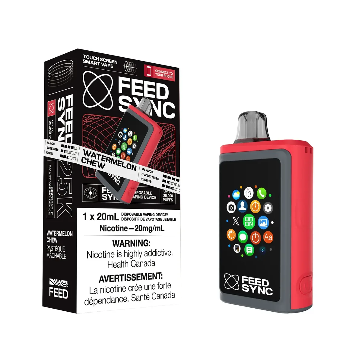 FEED SYNC 25K — Watermelon Chew disposable vape