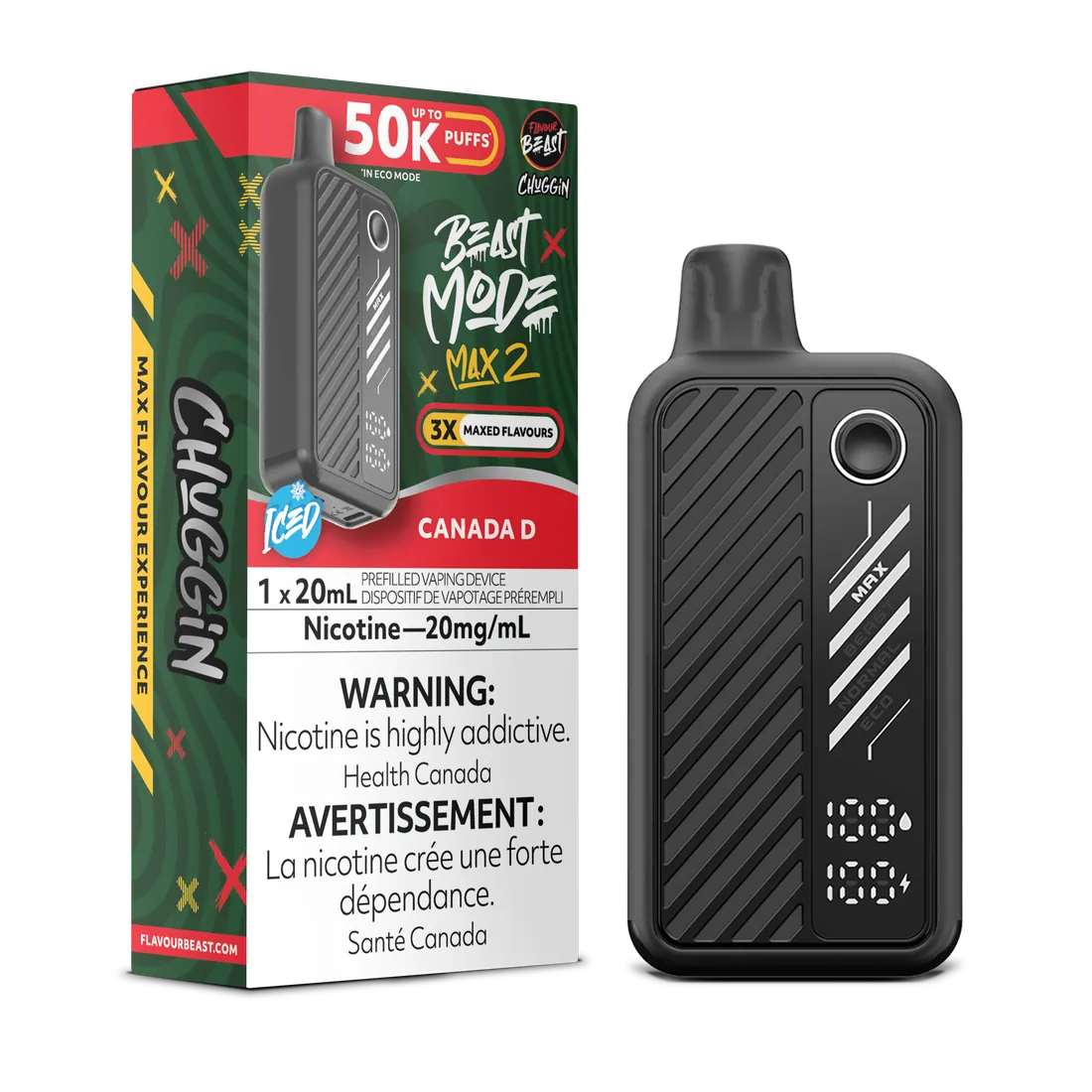 FLAVOUR BEAST BEAST MODE MAX 2 50K — Canada D disposable vape