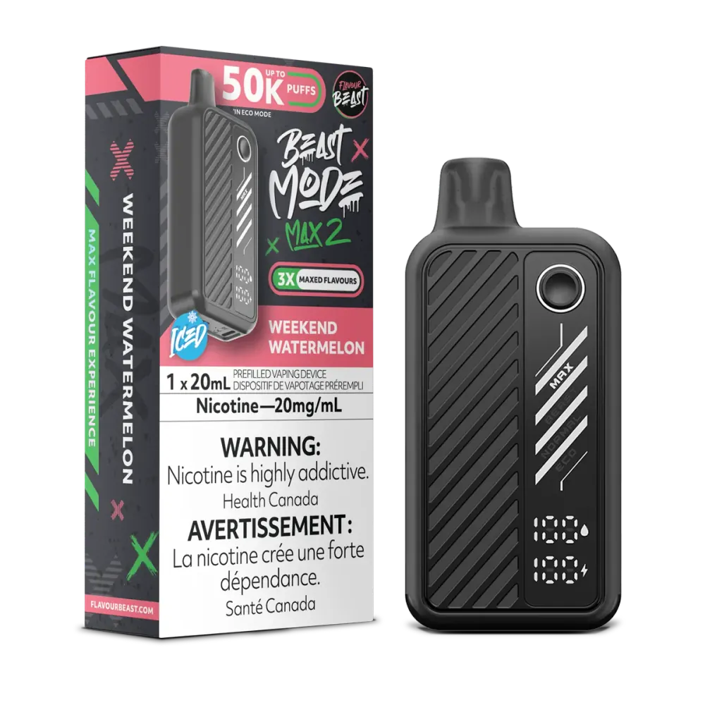 FLAVOUR BEAST BEAST MODE MAX 2 50K — Weekend Watermelon disposable vape