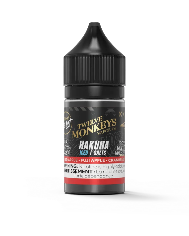 Flavour Beast x Twelve Monkeys Salt 30 mL - Hakuna 20 mg e-liquid bottle image