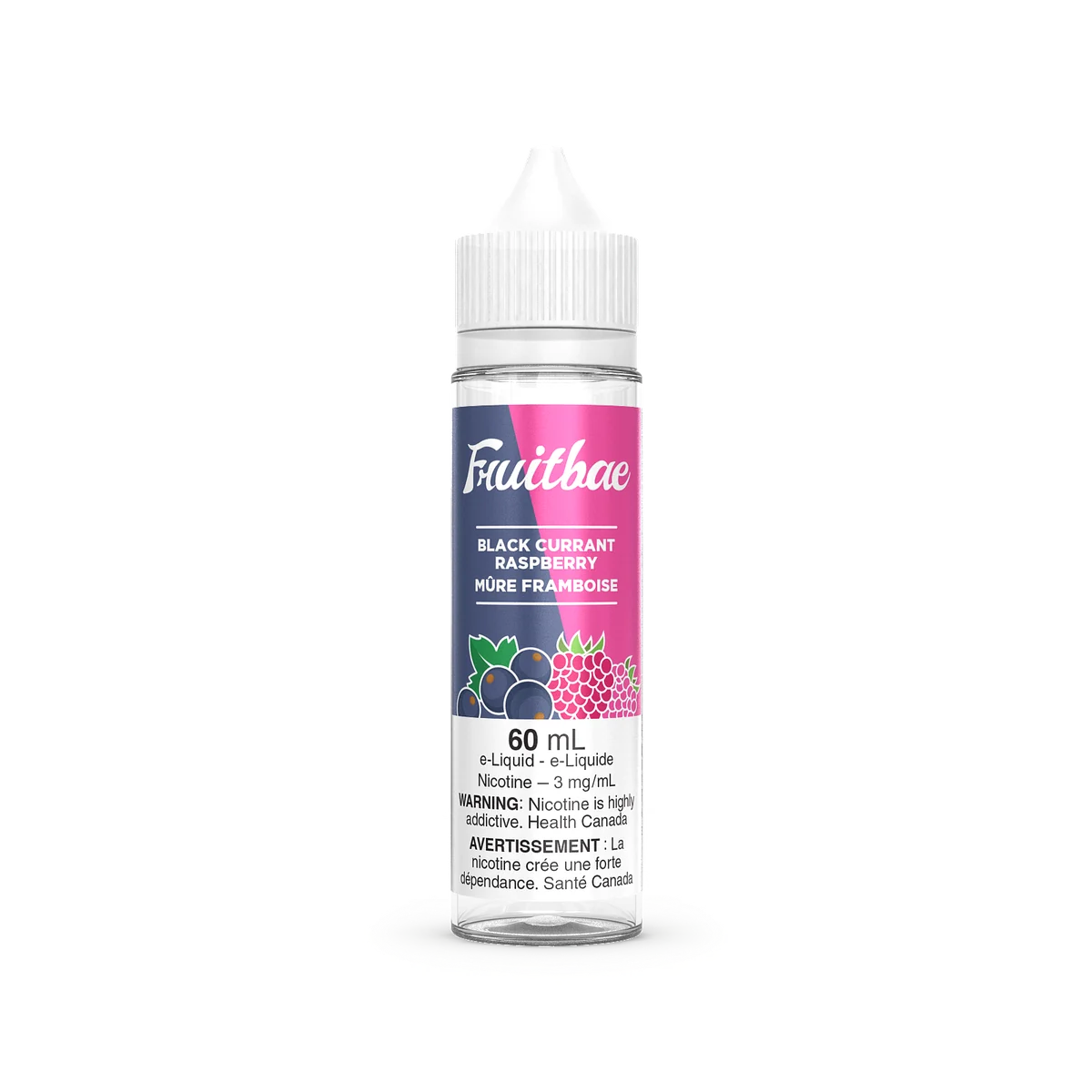 FRUITBAE Freebase 60 ML — Black Currant Raspberry e-liquid bottle