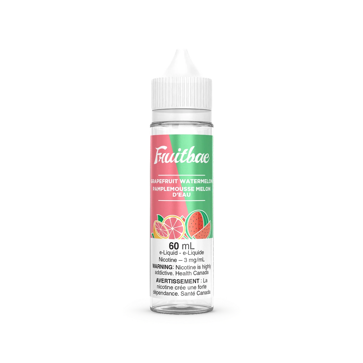 FRUITBAE Freebase 60 ML — Grapefruit Watermelon e-liquid bottle