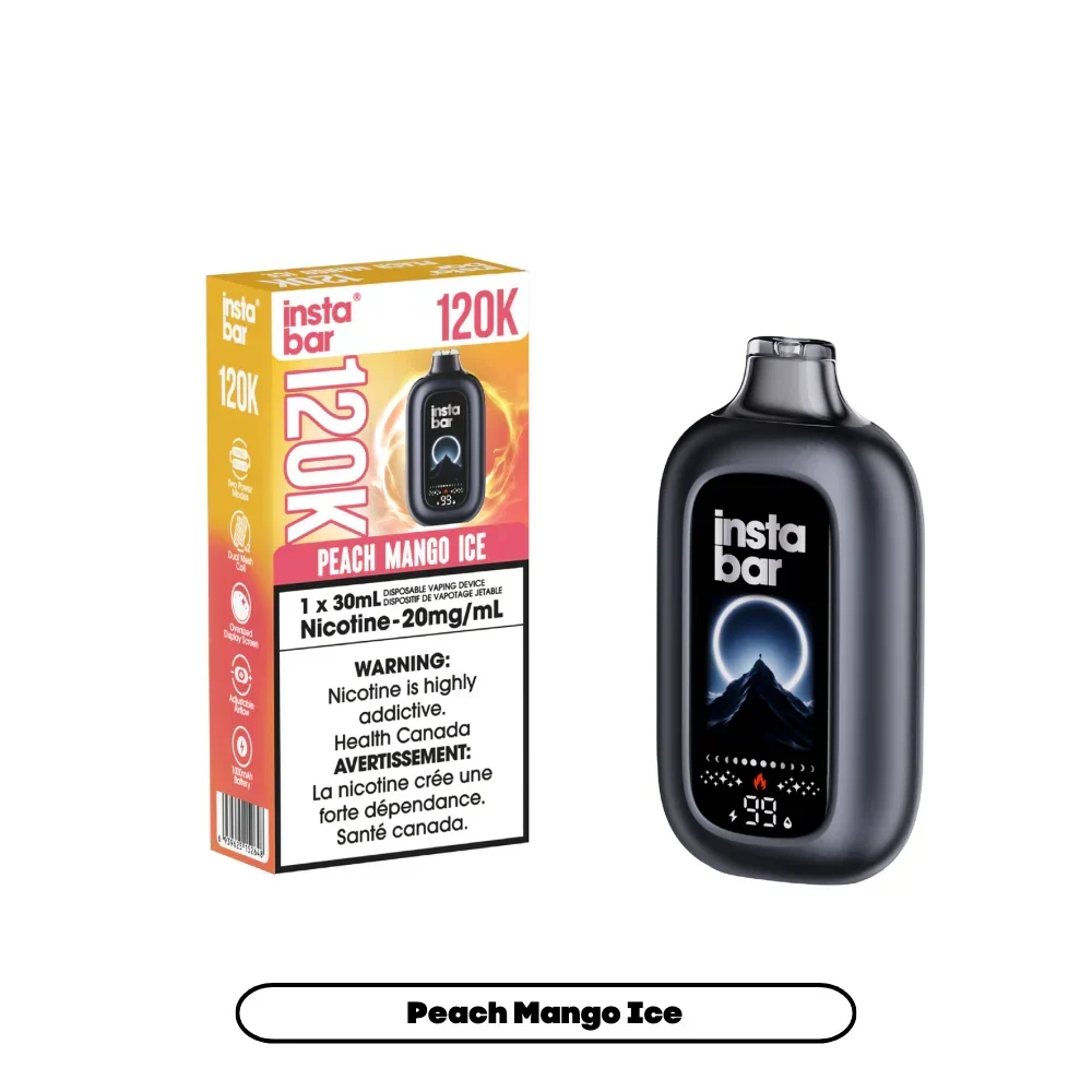 Insta Bar 120K Disposable Vape - Peach Mango Ice