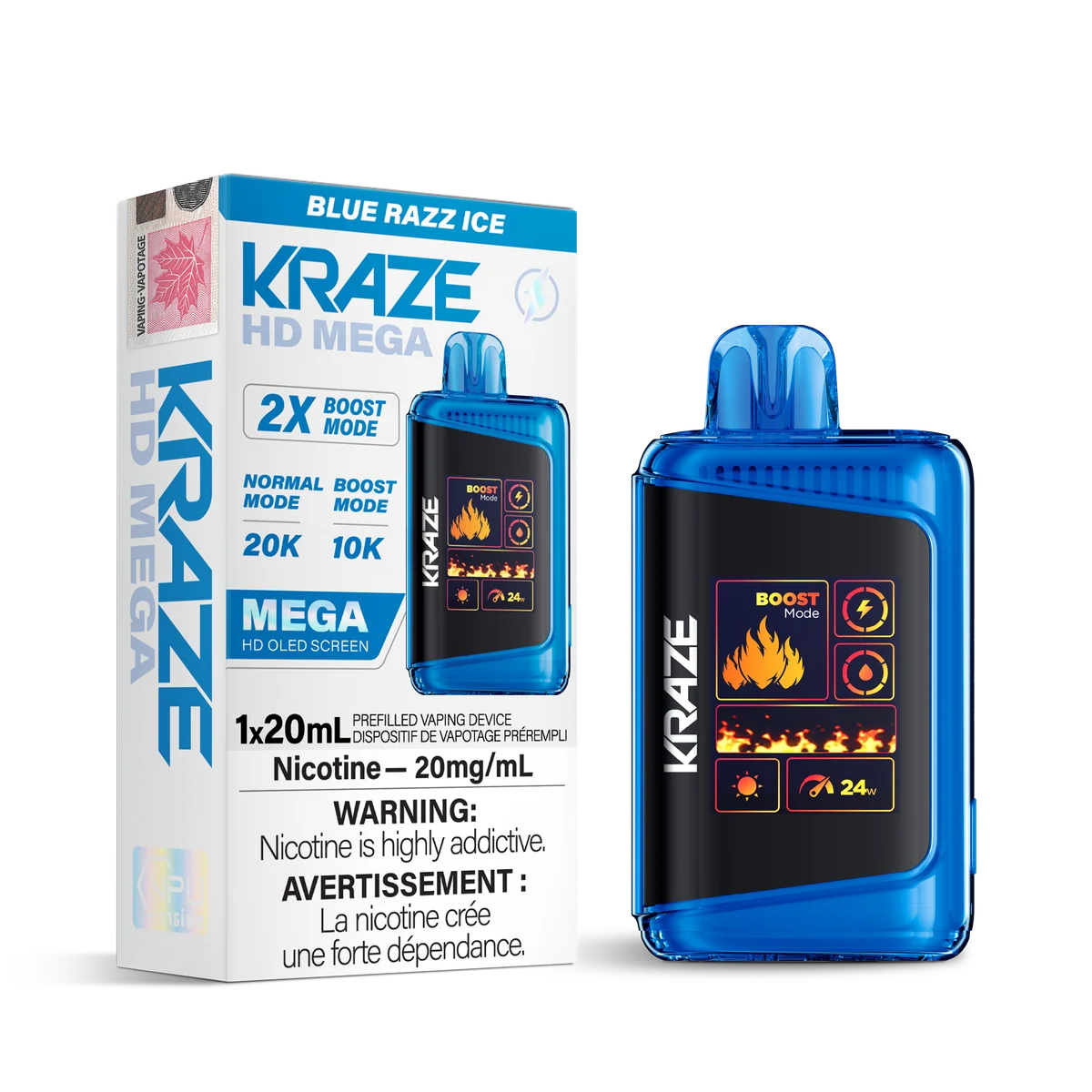 Kraze HD - Blue Razz Ice
