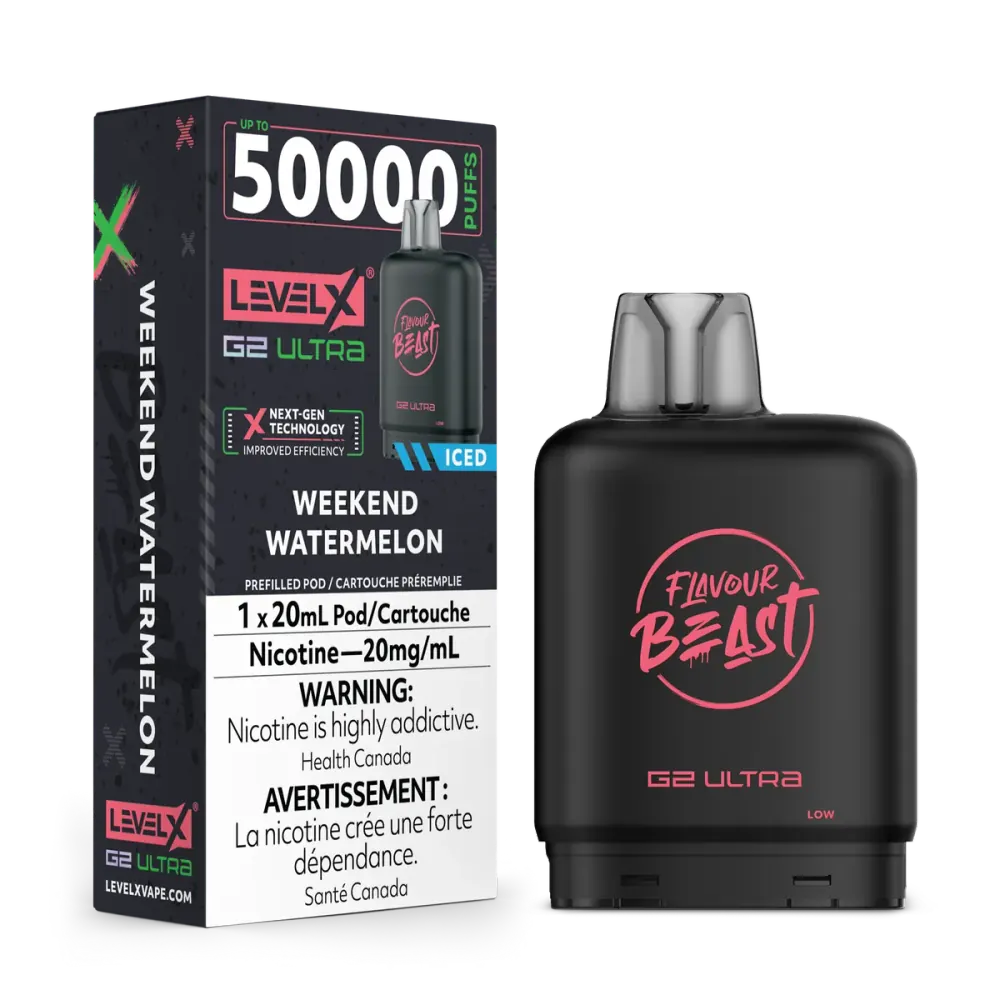 STLTH LEVEL X G2 ULTRA 50K — Weekend Watermelon Iced disposable vape