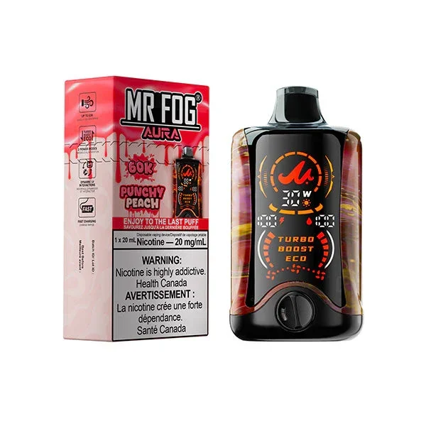 Mr Fog Aura 60K — Punchy Peach disposable vape