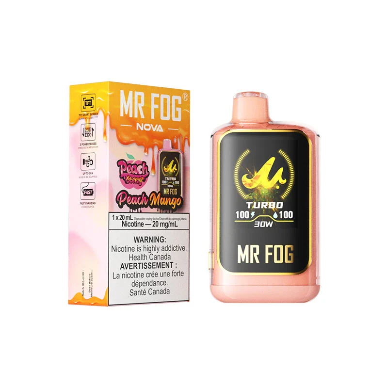 MR FOG NOVA — Peach Steezy Mango disposable vape